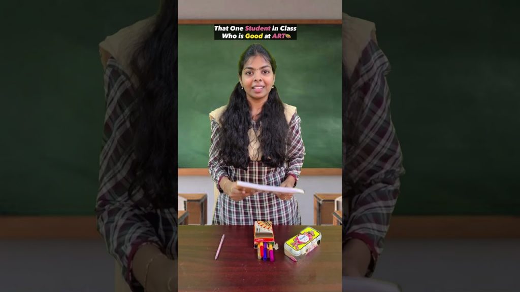 That One Student Who is Good at Art😃🎨#sharmilageorge #shorts