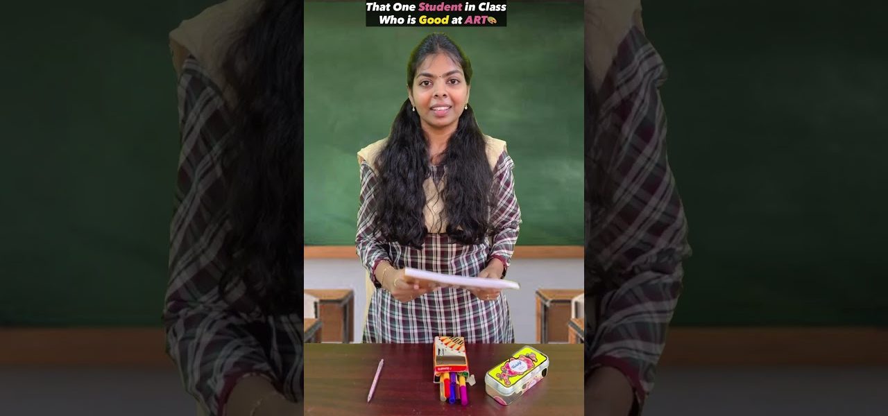 That One Student Who is Good at Art😃🎨#sharmilageorge #shorts