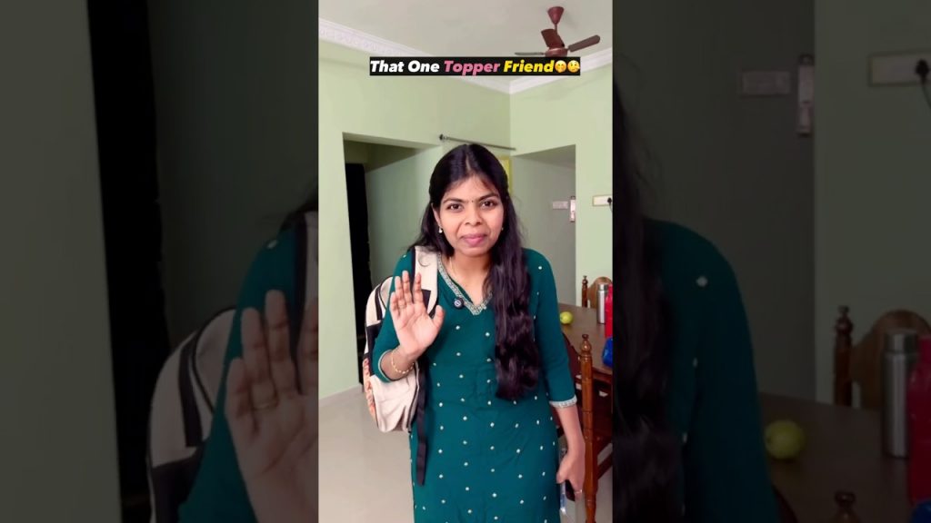 That One Topper Friend🤭🤥#sharmilageorge #shorts