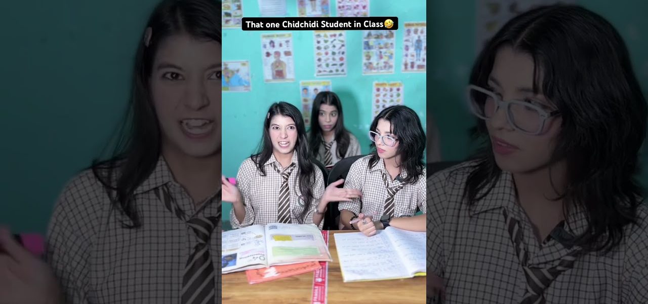 That one Chidchidi Student in Class 🤣 #viralshort #comedy #shorts #school