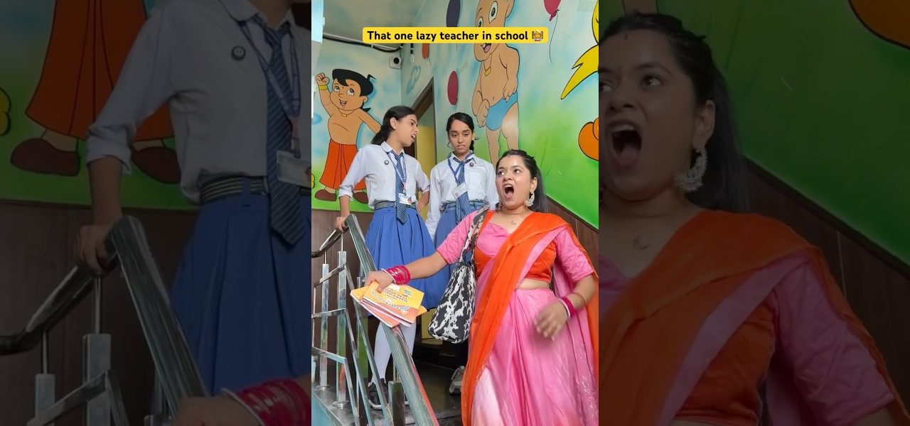 That one lazy teacher in school 👩‍🏫 #shorts #ytshorts #sejalgabashorts #school