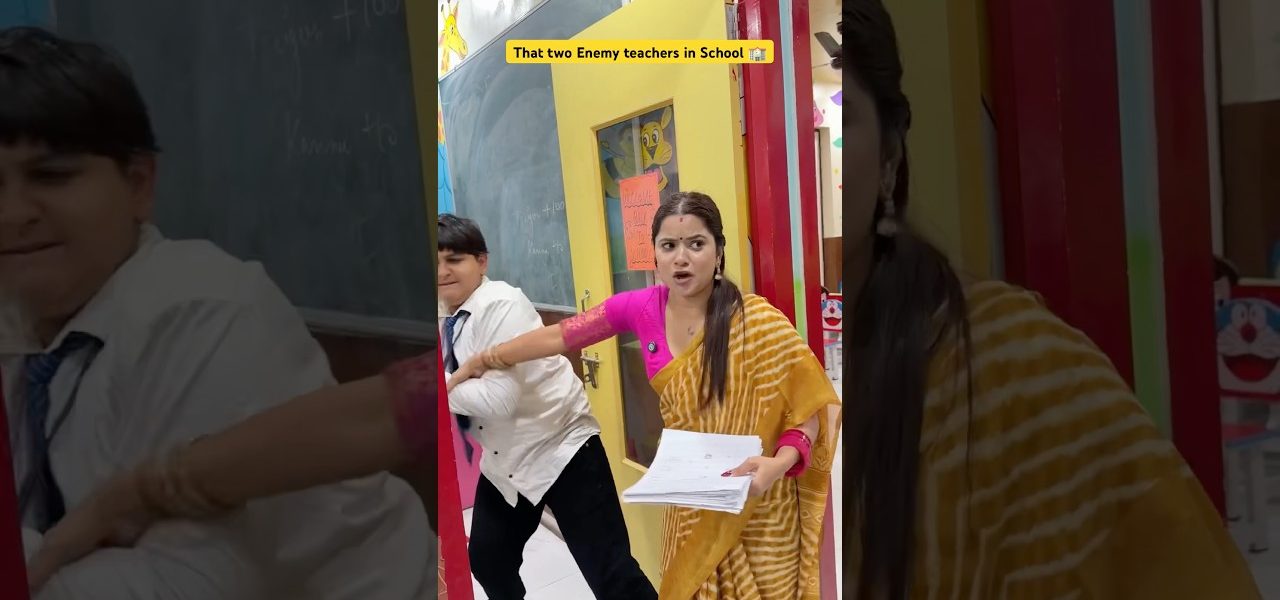 That two enemy teachers in school 🏫 #shorts #sejalgabashorts #teacher #schoollife