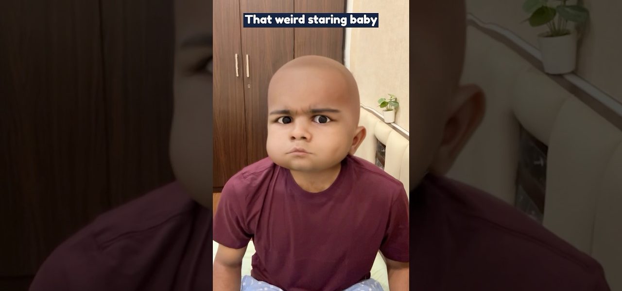 That weird staring baby | Manish Kharage #shorts