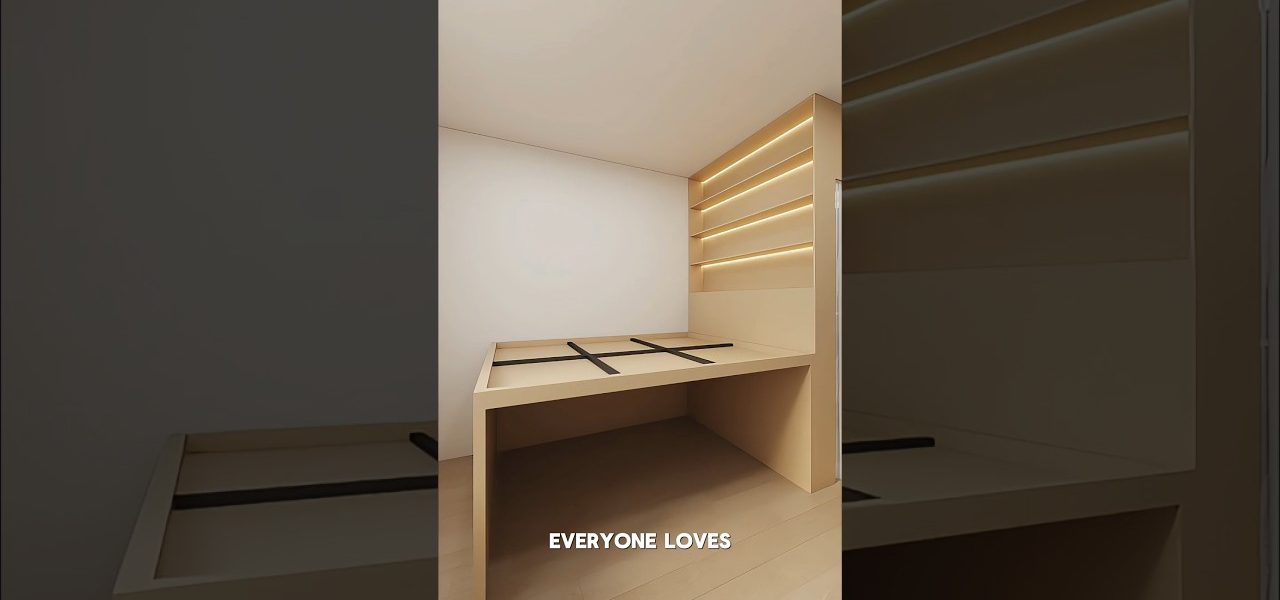 The Smartest Way To Design A Small Bedroom At Home #shorts