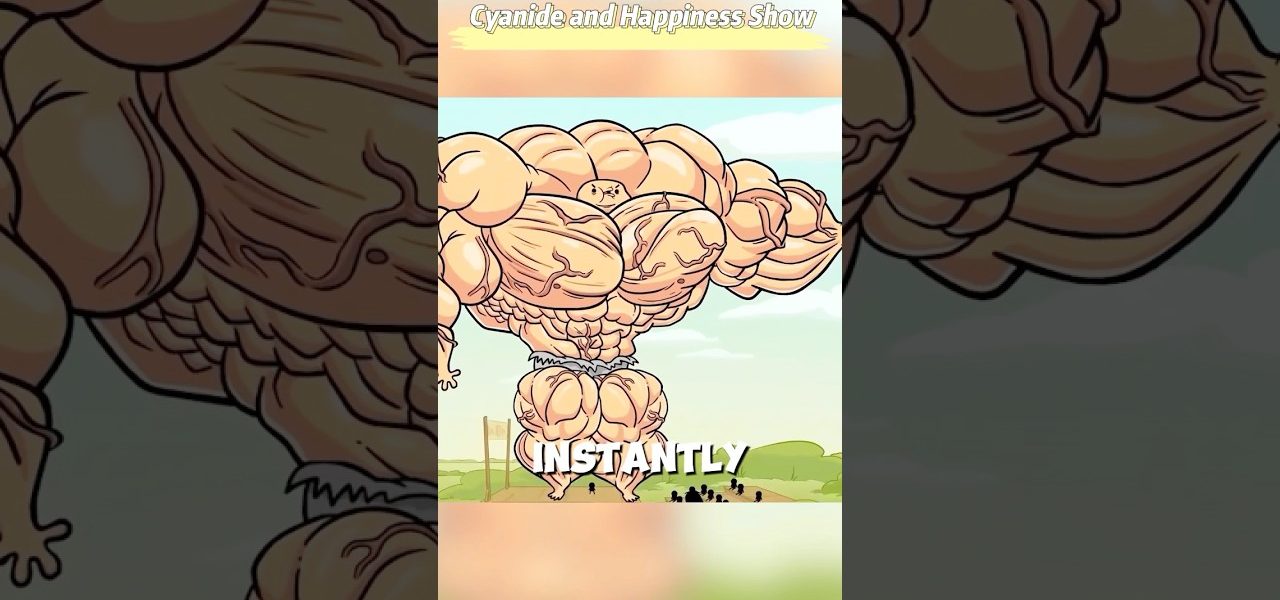 This fat man was beaten into a muscular man #animation #fyp #shorts