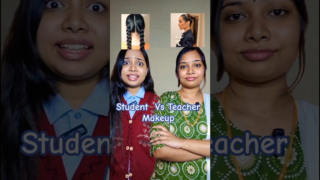makeup challenge #shorts #telugu #teacher #student #funny #viralshorts #trendingshorts