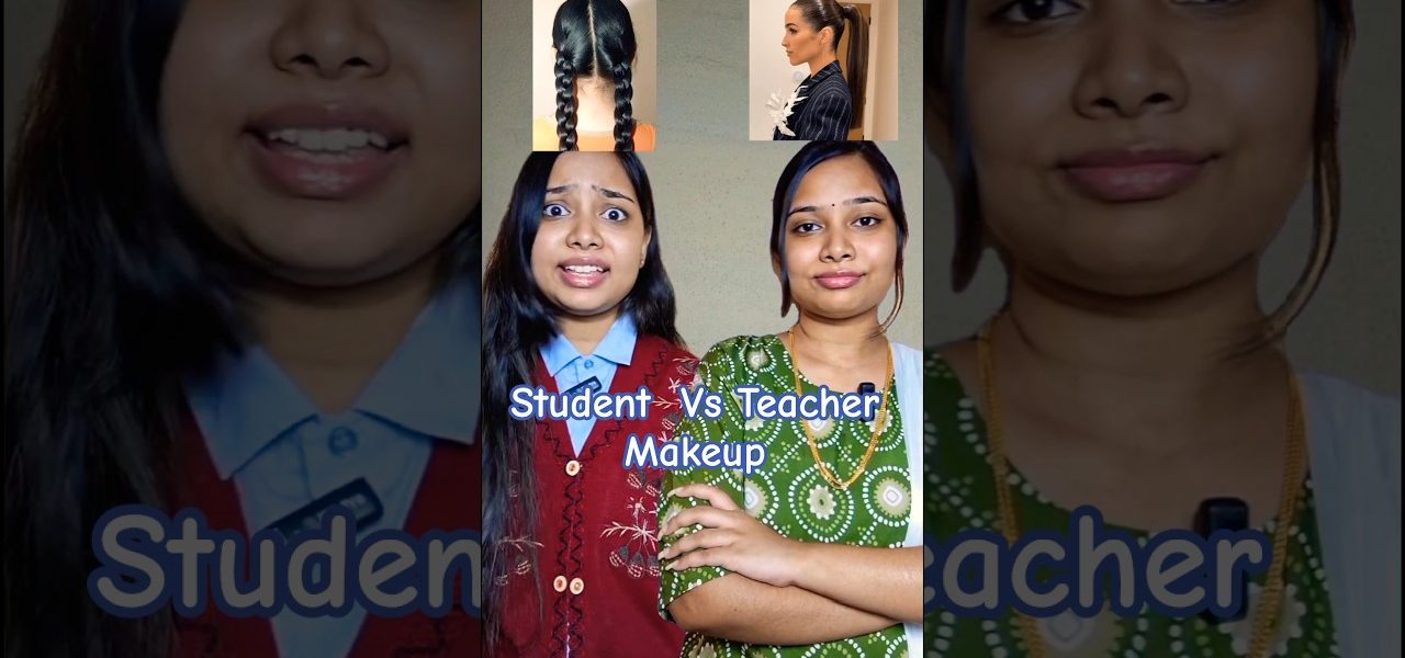 makeup challenge #shorts #telugu #teacher #student #funny #viralshorts #trendingshorts