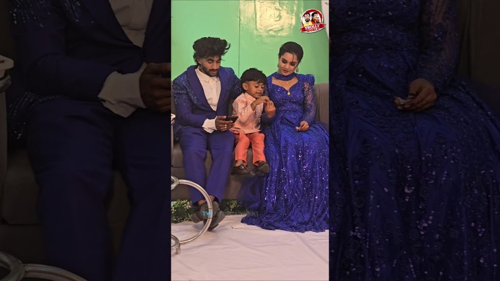 വിവാഹ റിസപ്ഷനിൽ വെച്ച് കിച്ചുവിന് മിട്ടായി കൊടുത്തു അനു ❤️ #shortsfeed #luckyfamily #shorts