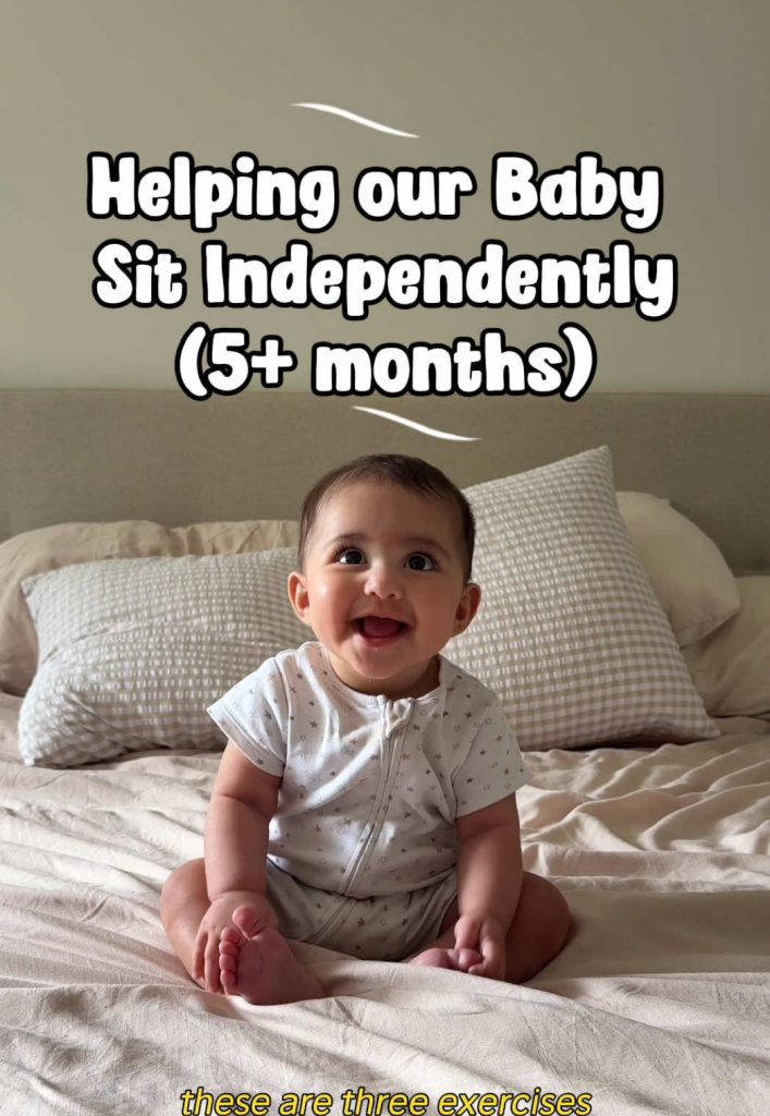 @bur.daddy How he helped our baby sit independently  #babytok #dadtok #babysitti...