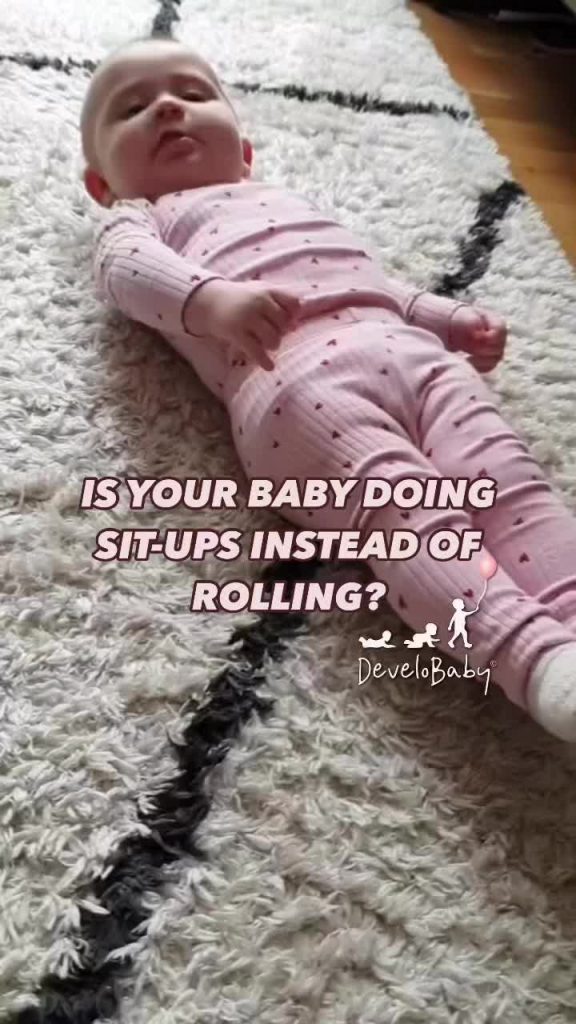 @develobaby Straight sit-ups can be a motor challenge in babies who also: Strugg...