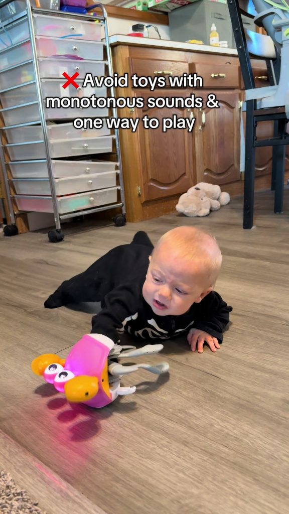 @emmy_kissinger Every baby is different but mine seems to like the calmer toys b...