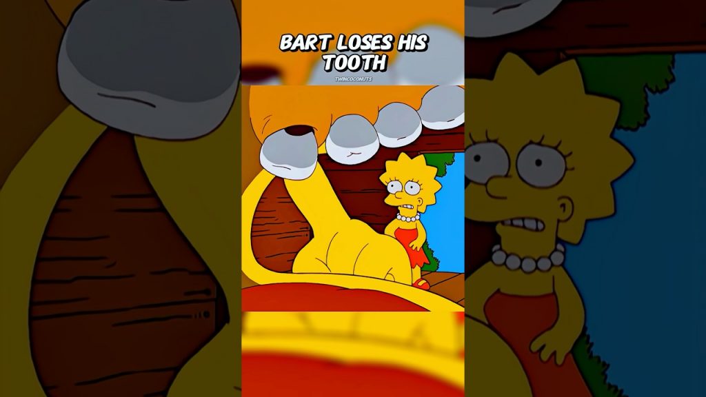 Bart Loses His Tooth 🦷 #simpsons #shorts