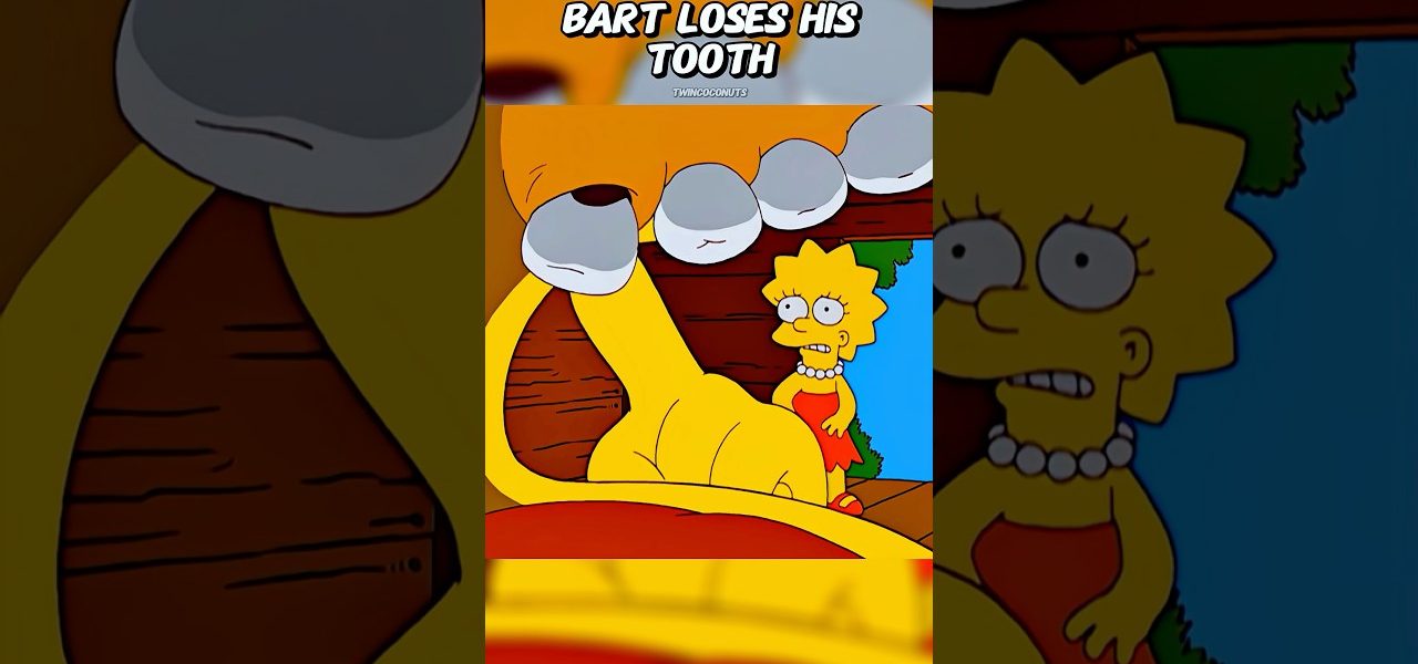 Bart Loses His Tooth 🦷 #simpsons #shorts