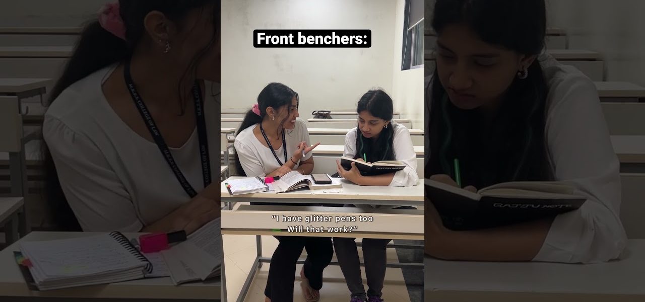 Front benchers vs back benchers #shorts #funny #school #college #students
