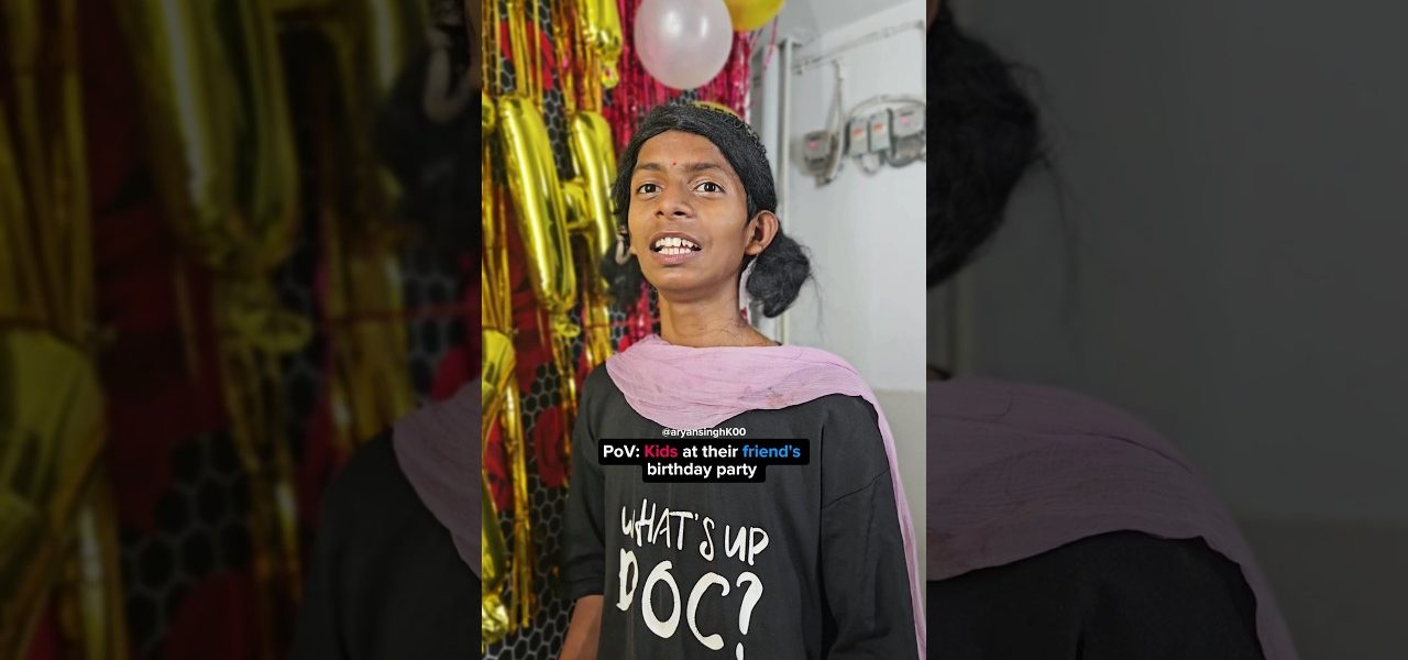 "Kid's on Birthday party😅🎊! #shorts #relatable #funnyvideo #viralvideo