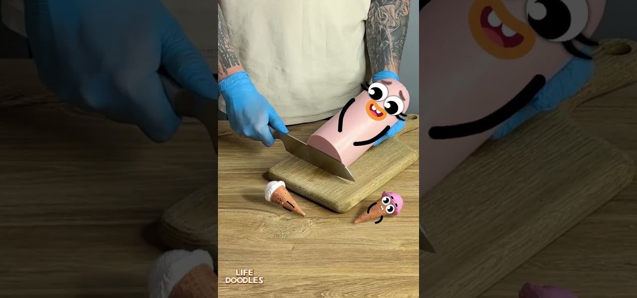 Life Doodles | Sausage is cut into ice creams #lifedoodles #shorts #animation #cartoon