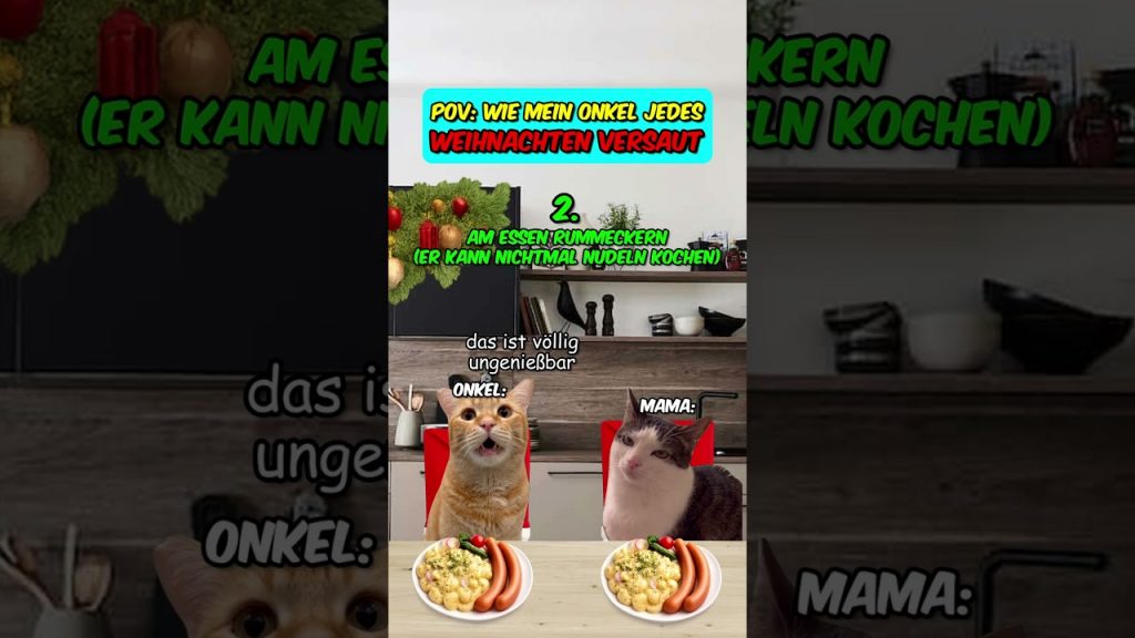 PoV: Wie mein Onkel jedes Weihnachten versaut hat #katzenvideos #weihnachten   #familie  #shorts