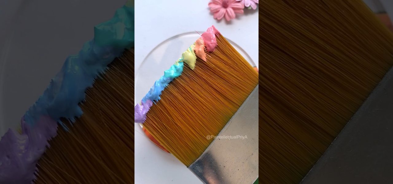 Rainbow Glass Painting DIY 🌈 😱 #shorts