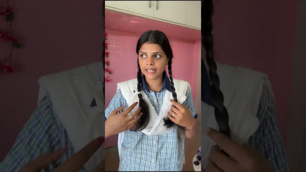 School Hairstyle Alaparaigal 🤣| Wait for it | Share with your Friends 😂 #shorts #jennimj #ytshorts