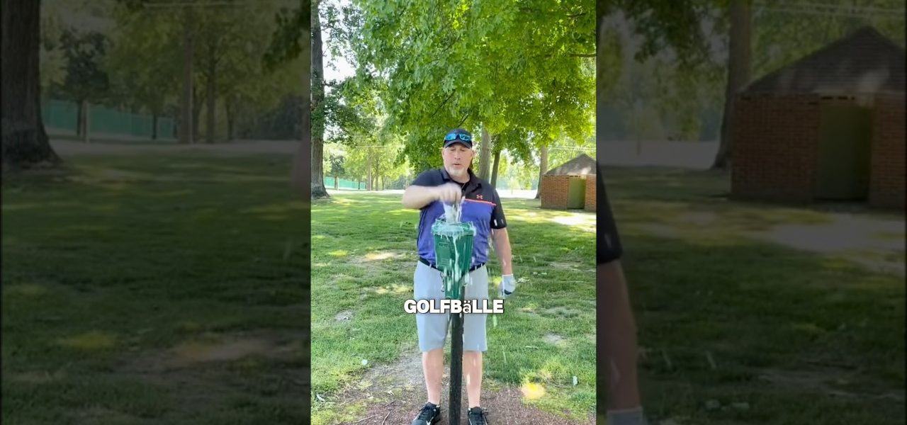 So werden Golfbälle gereinigt 😲 #shorts