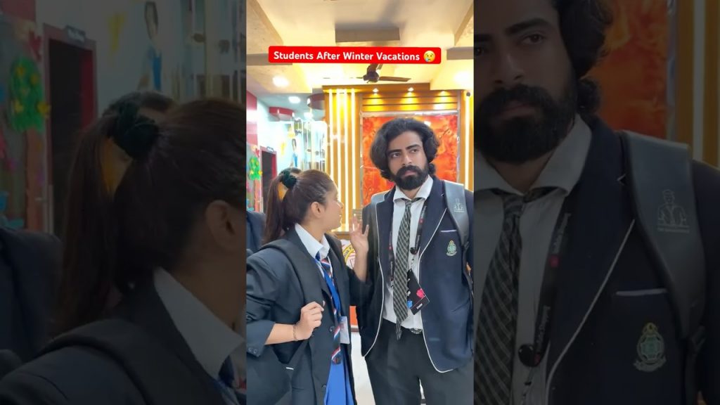 Students After Winter Vacations 😢 #shorts #teratrigun #wintervacations