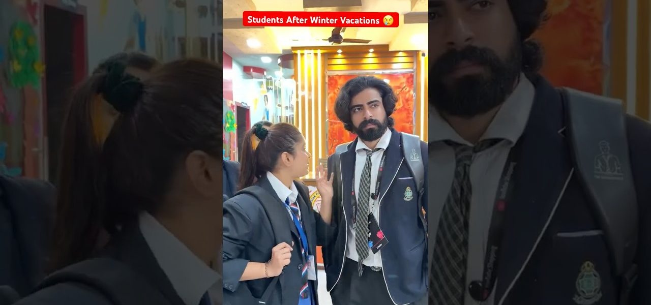 Students After Winter Vacations 😢 #shorts #teratrigun #wintervacations