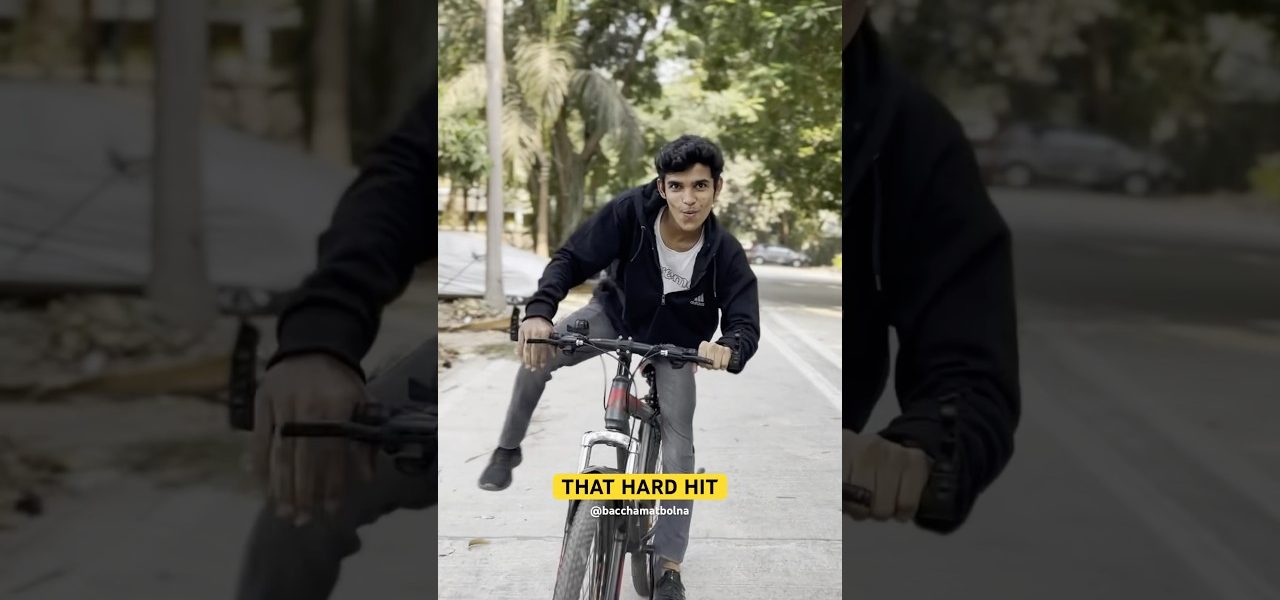 THAT HARD HIT #shorts #shortvideos #explore #fun #funny #comedy #cycle #cycleride