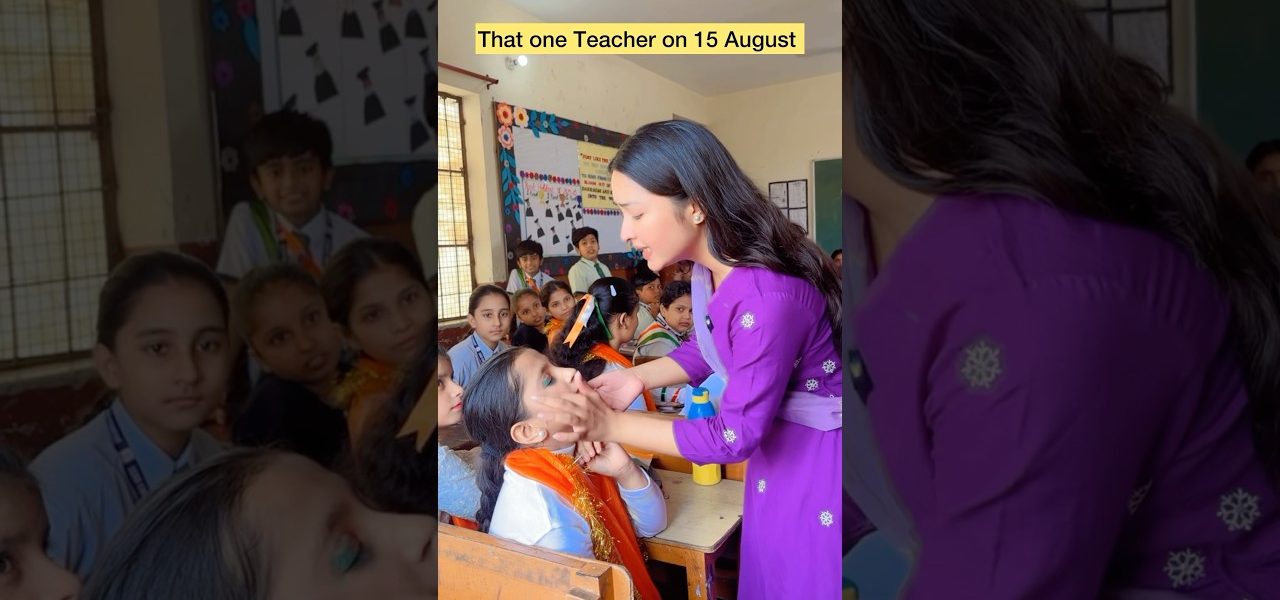 That one teacher on 15 August 😂 #shorts #viral #explorepage